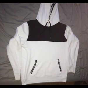 black and white hollister hoodie
